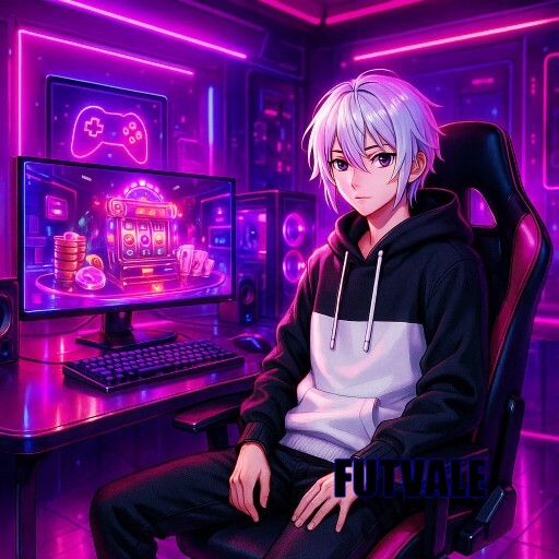 Imagem promocional da FUTVALE mostrando jogos, bônus e experiência ao vivo